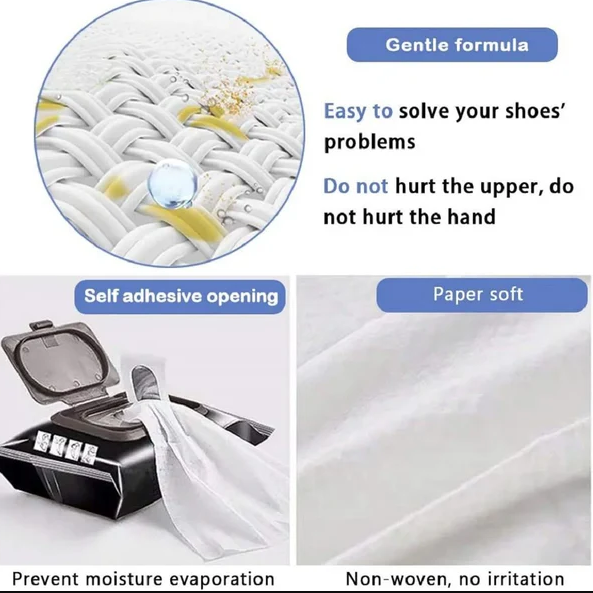 Shoe Wipes + FREE Waterproof Shoe Cover