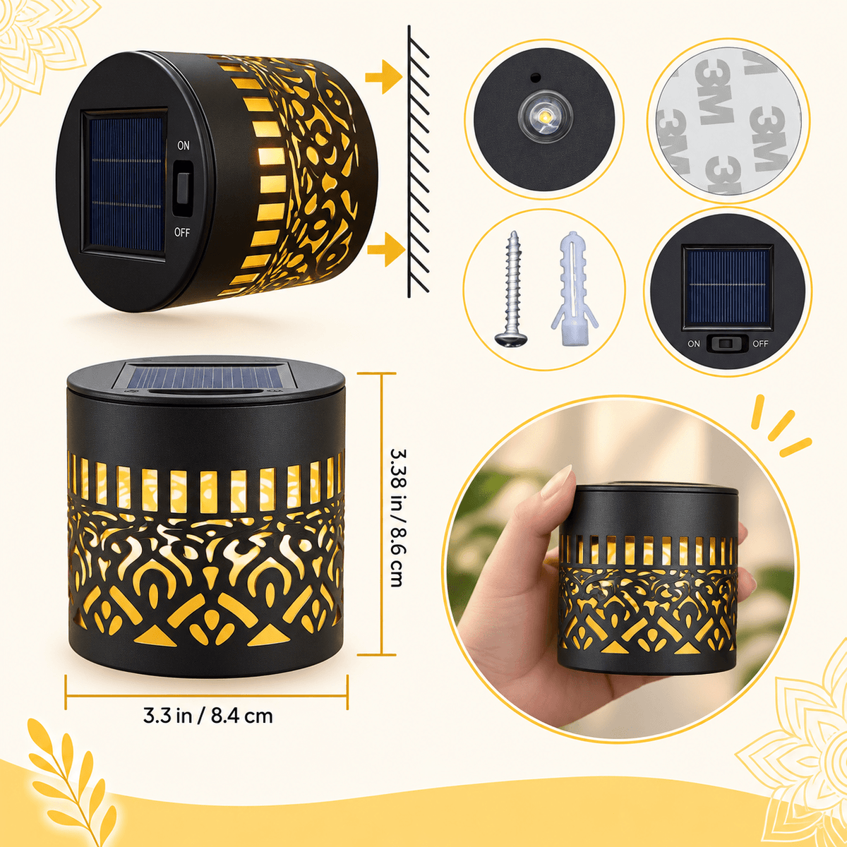 Noor Mandala Solar Light