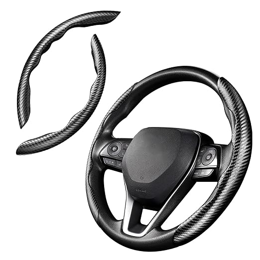 Carbon Fibre Steering Wheel Grip Cover