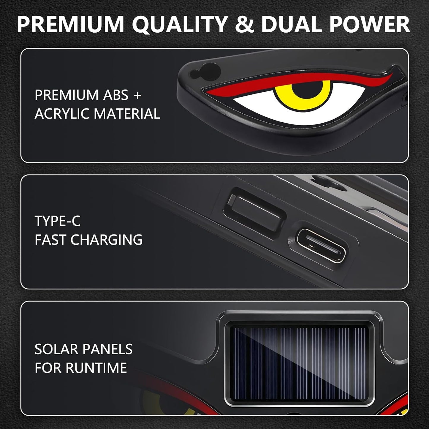 Devil Eye Led light (Solar Powered)