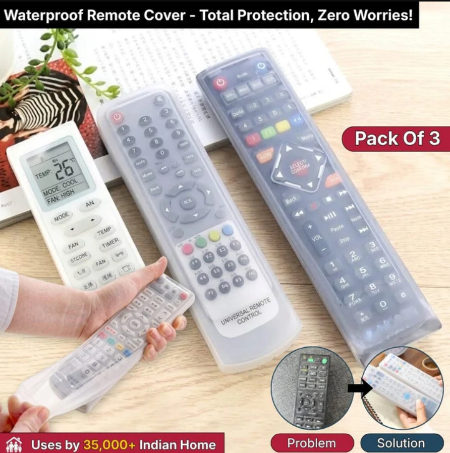 Waterproof Silicone Remote Covers - 3 set