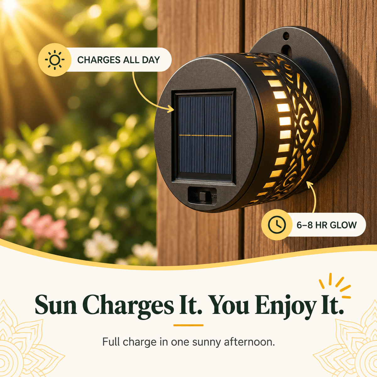 Noor Mandala Solar Light