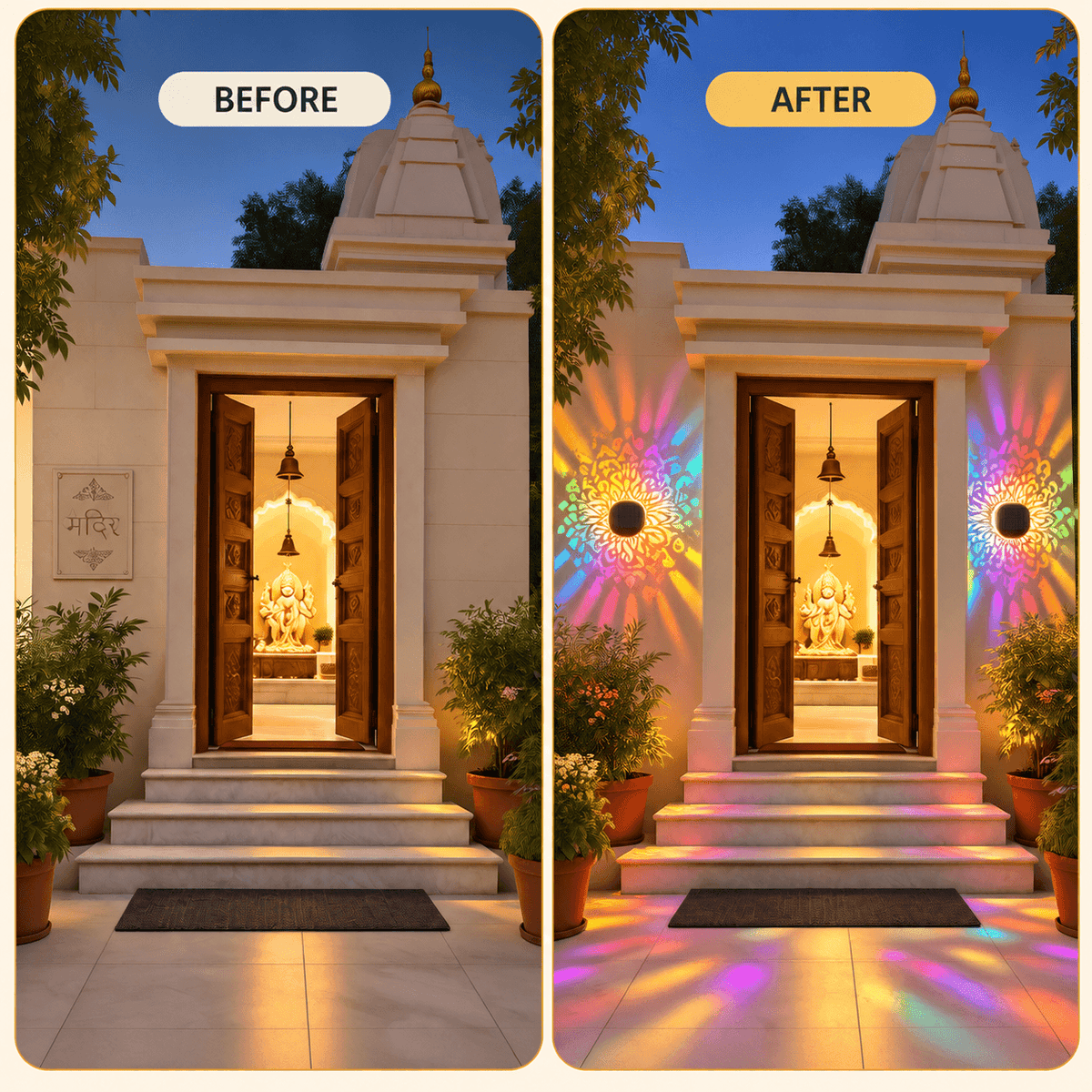 Noor Mandala Solar Light