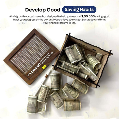 Traditional Wooden Money Bank (Original)