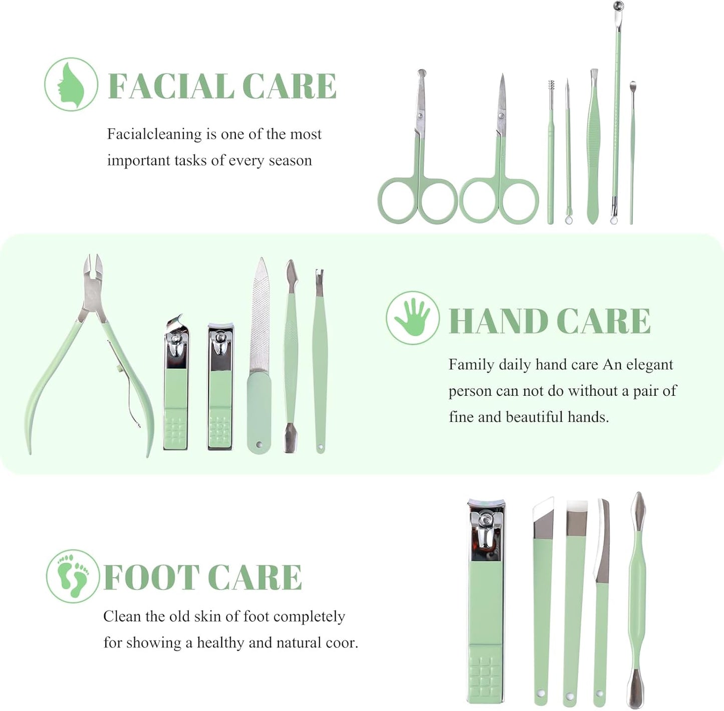 Manicure & Pedicure kit (16 tools)