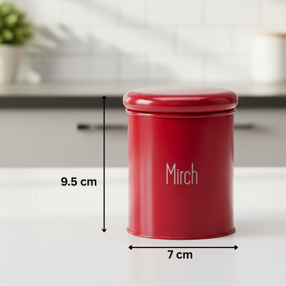 Metal Spice Jar Set Of 8 Pcs ( Each 300 ml )