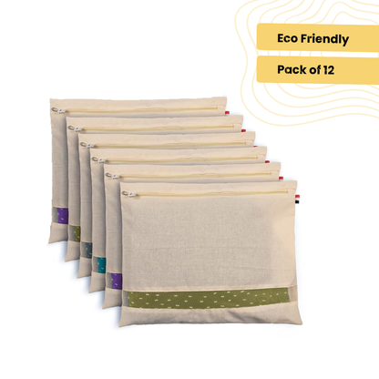 Premium Cotton Saree Covers With Zip