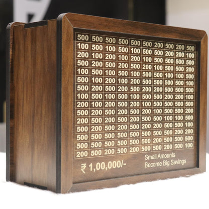 Traditional Wooden Money Bank (Original)