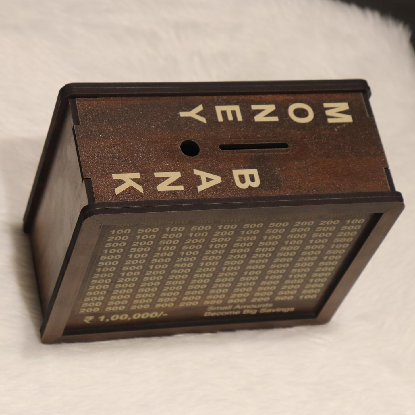 Traditional Wooden Money Bank (Original)