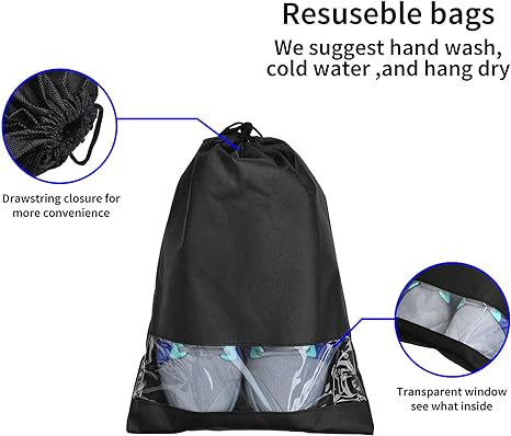Travel Shoe Bags + FREE Storage Bag