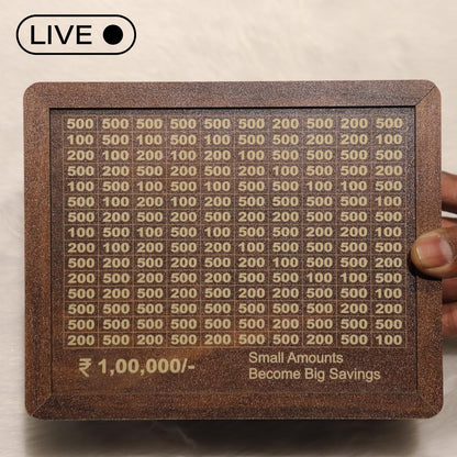 Traditional Wooden Money Bank (Original)
