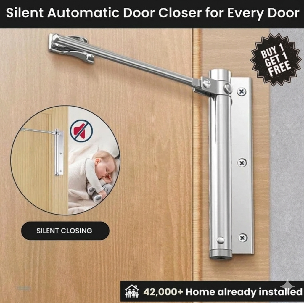 Automatic Door Closer For Home & Office ( Buy 1 Get 1 FREE)