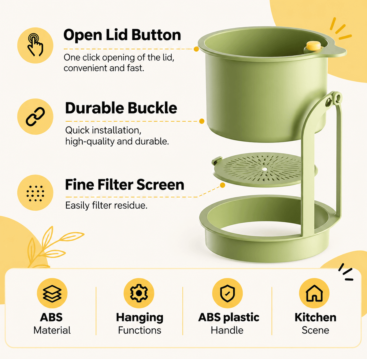 Hanging Sink Drain Basket