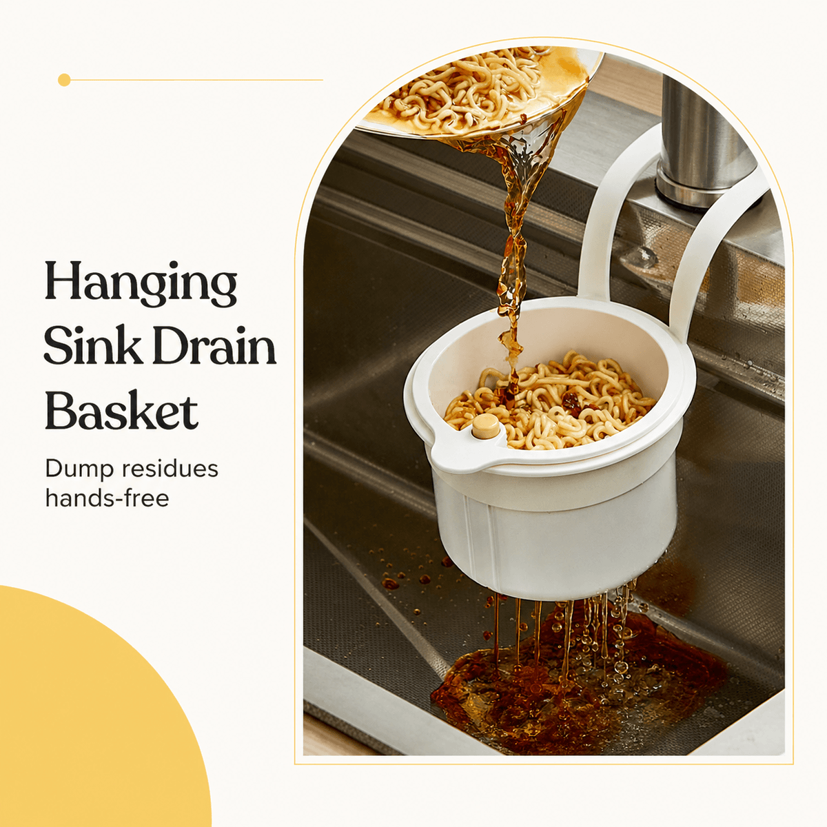 Hanging Sink Drain Basket