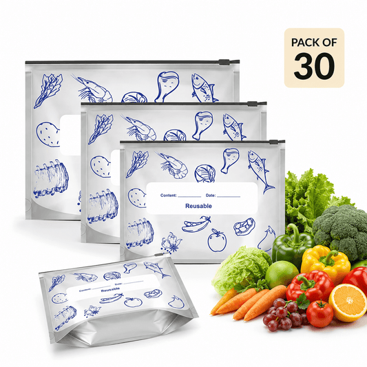 Reusable Aluminium Foil Bags ( 3 sizes )