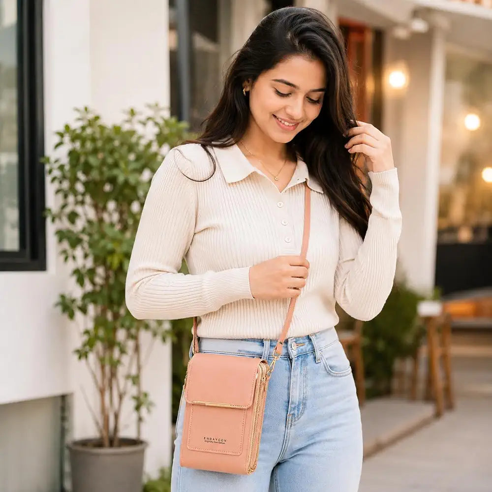 Touchscreen Smart Leather Bag