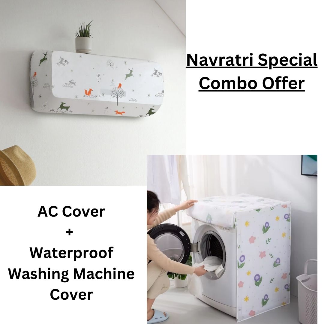 AC Cover (1.5 ton, 2 ton) + Washing Machine Cover ( fully automatic 6,7,8 ton )