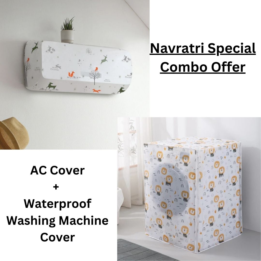 AC Cover (1.5 ton, 2 ton) + Washing Machine Cover ( fully automatic 6,7,8 ton )